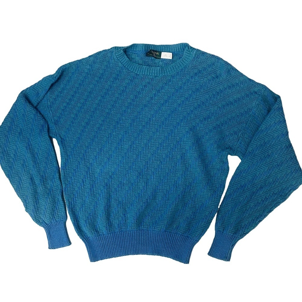 Vintage Colours Alexander Julian Coogie Style Knit Sweater Large Grandpa Cottage